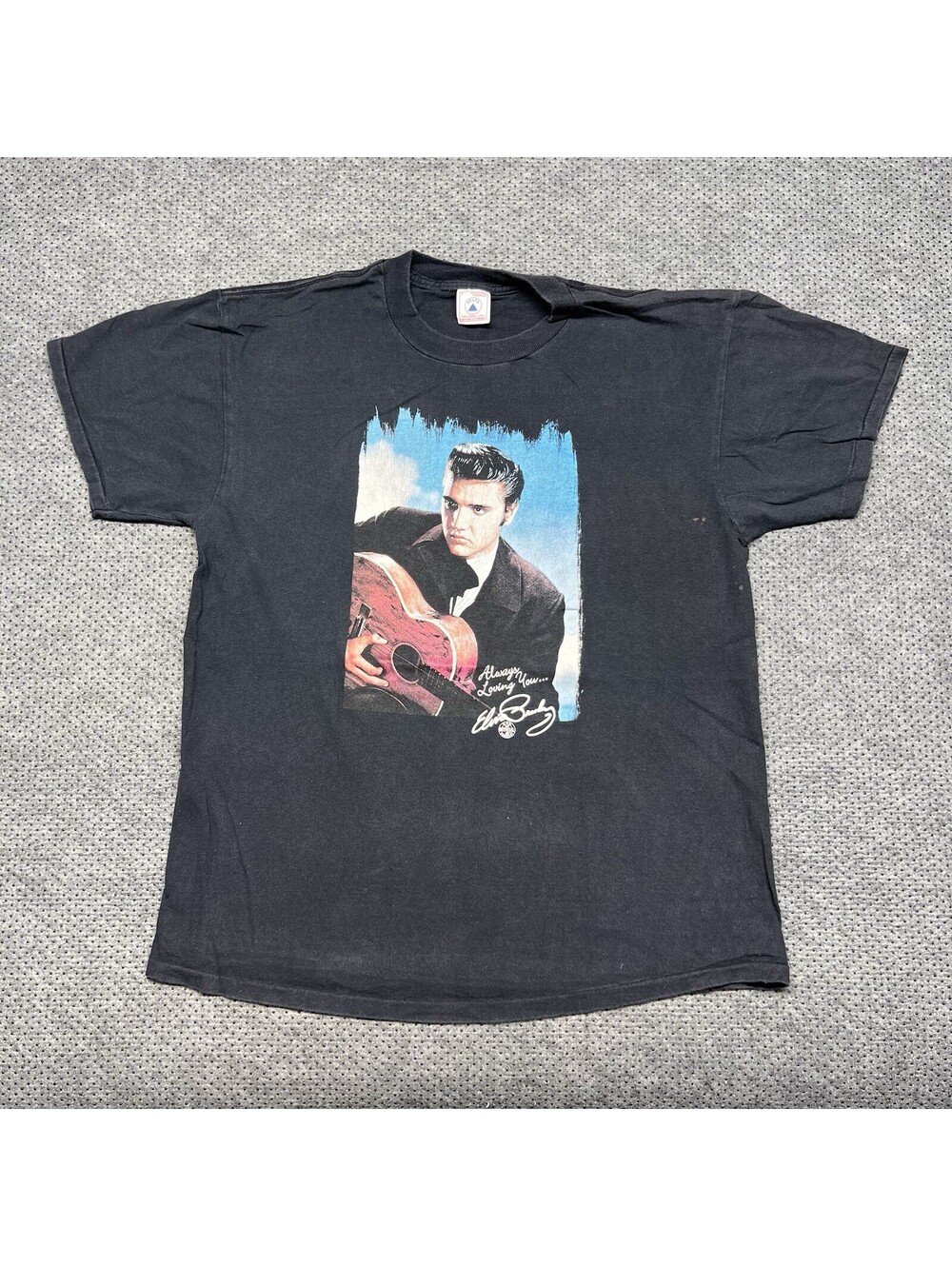 Vintage 1990S Elvis Presley Band T-Shirt Large Always Loving You Mens Rare Black